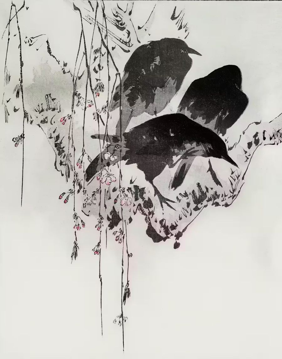 , Three Crows Branch Japanese 19th