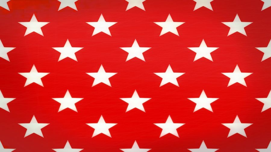 , USA Stars Red