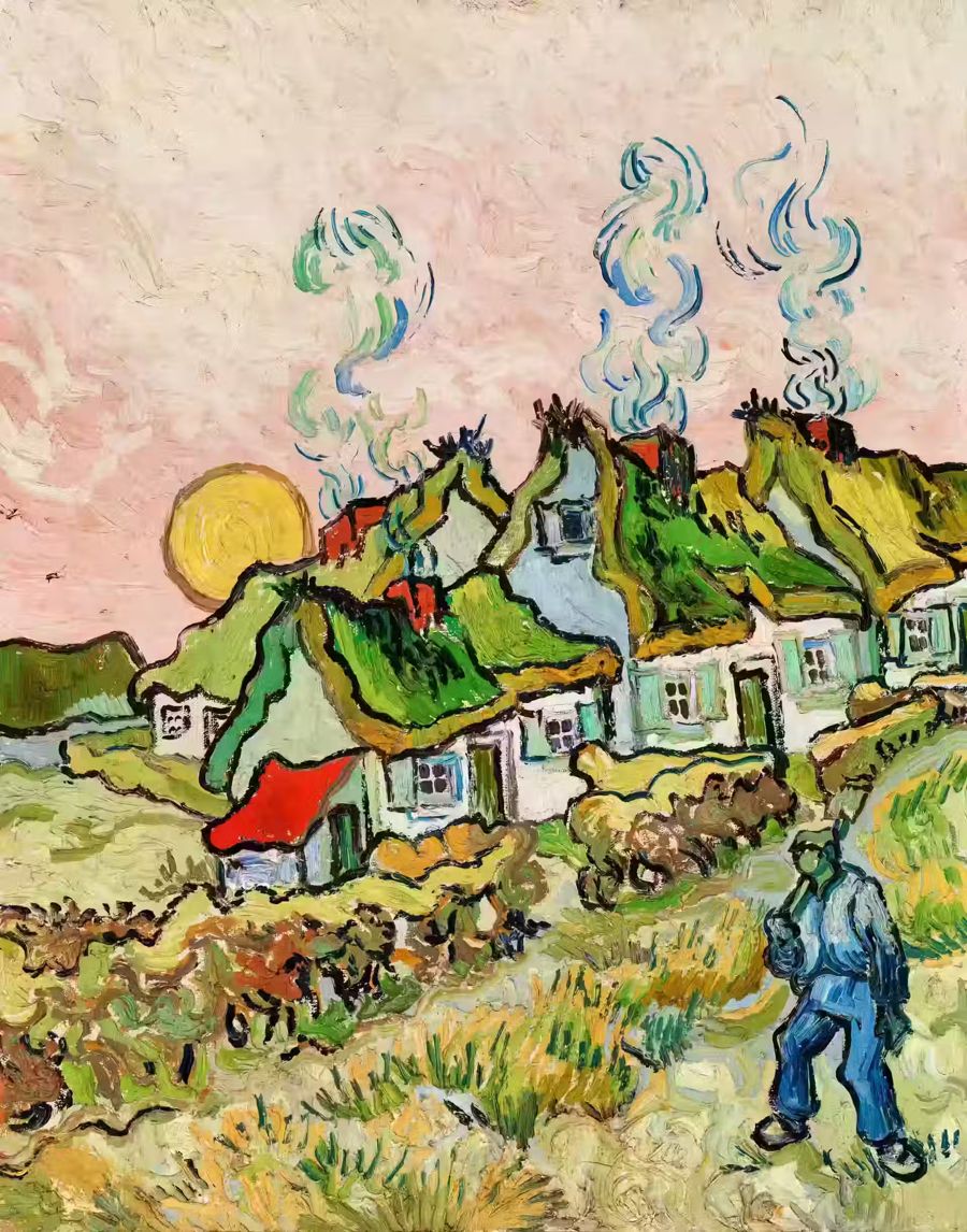 Vincent van Gogh, Van Gogh Houses Figure Farmhouse