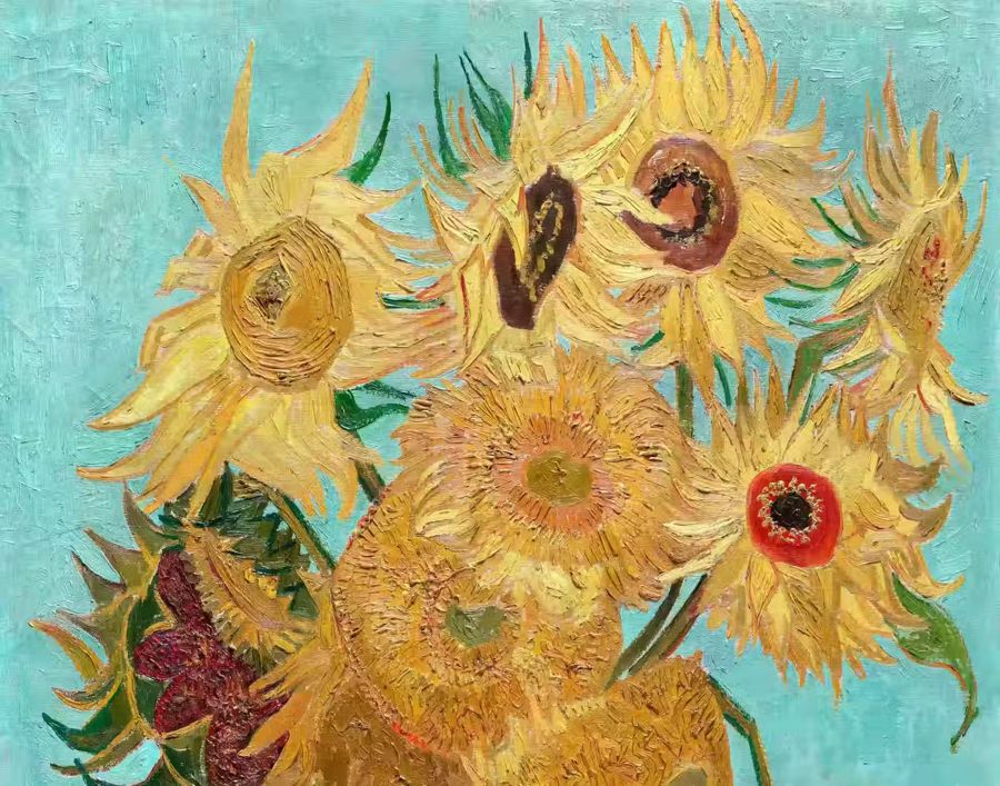 van Gogh Sunflowers Vase Twelve