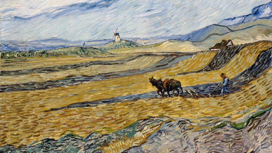 Enclosed Field with Peasant