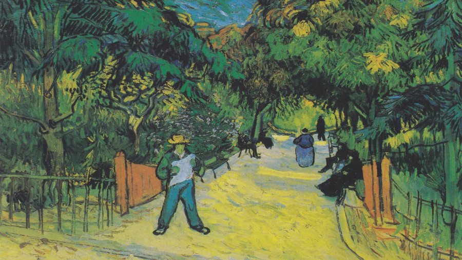 Vincent van Gogh, Entrance to the Public Gardens in Arles