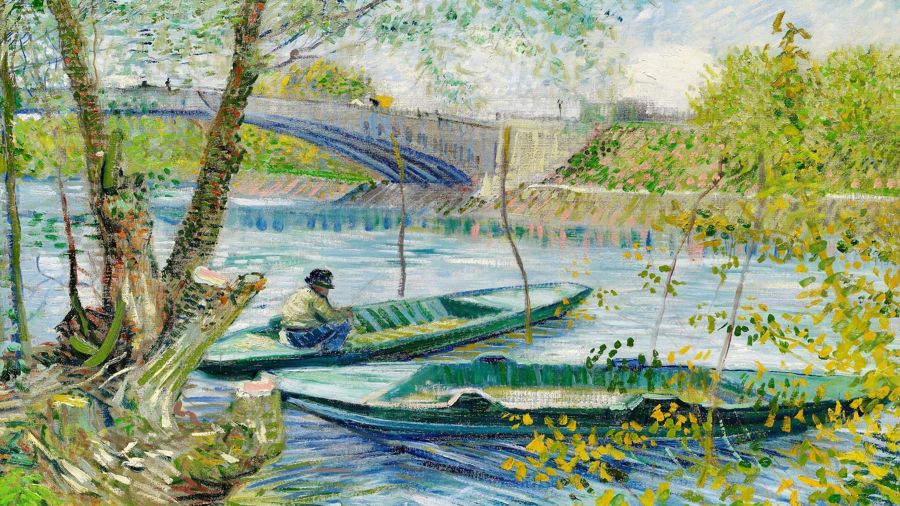 Fishing in Spring the Pont de Clichy