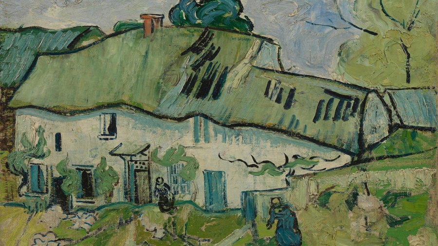 Houses at Auvers on a Samsung Frame TV