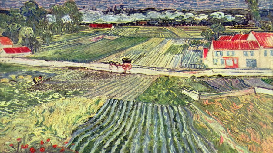 Landscape with a Carriage and a Train