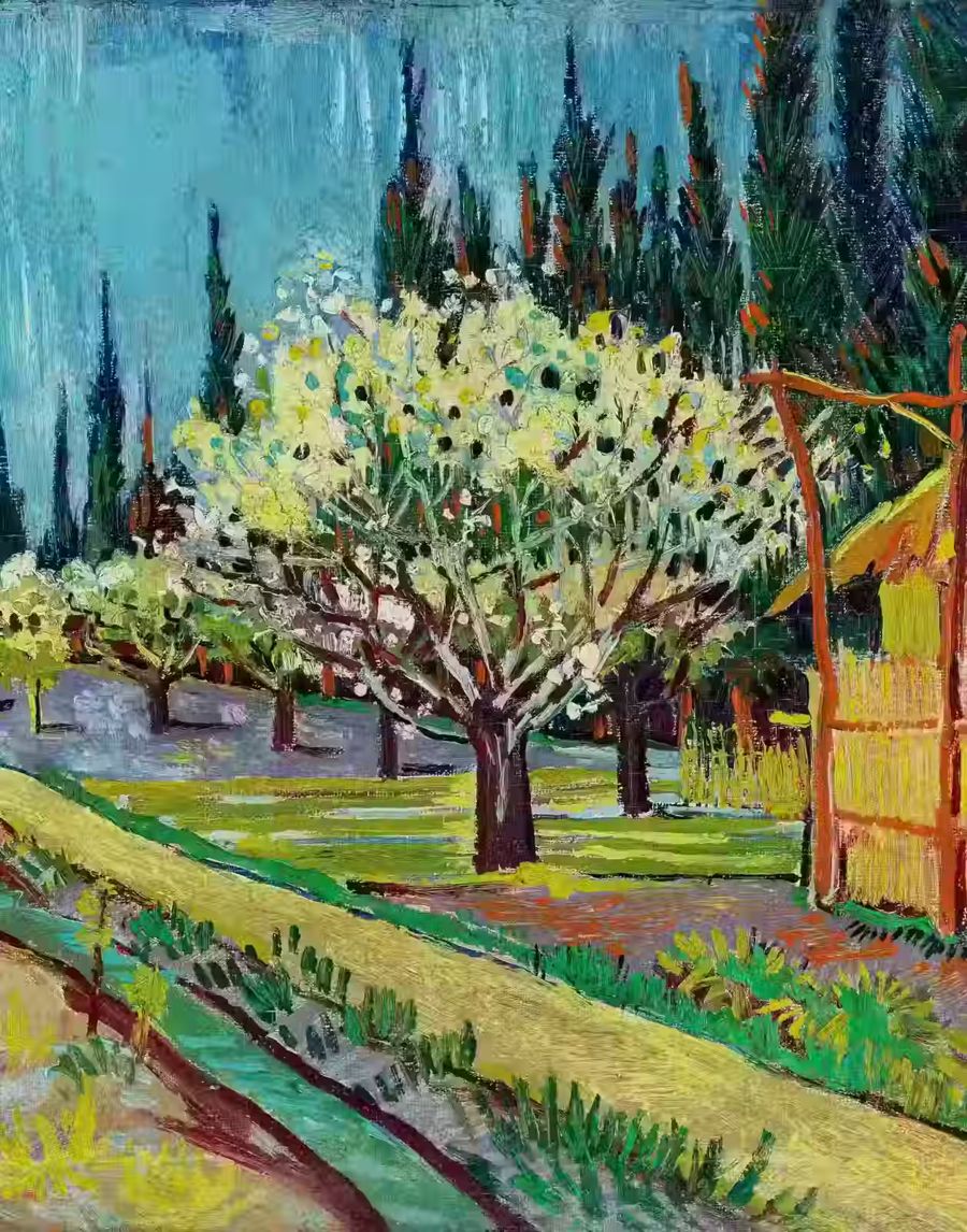 Vincent van Gogh, Vincent van Gogh Orchard Bordered
