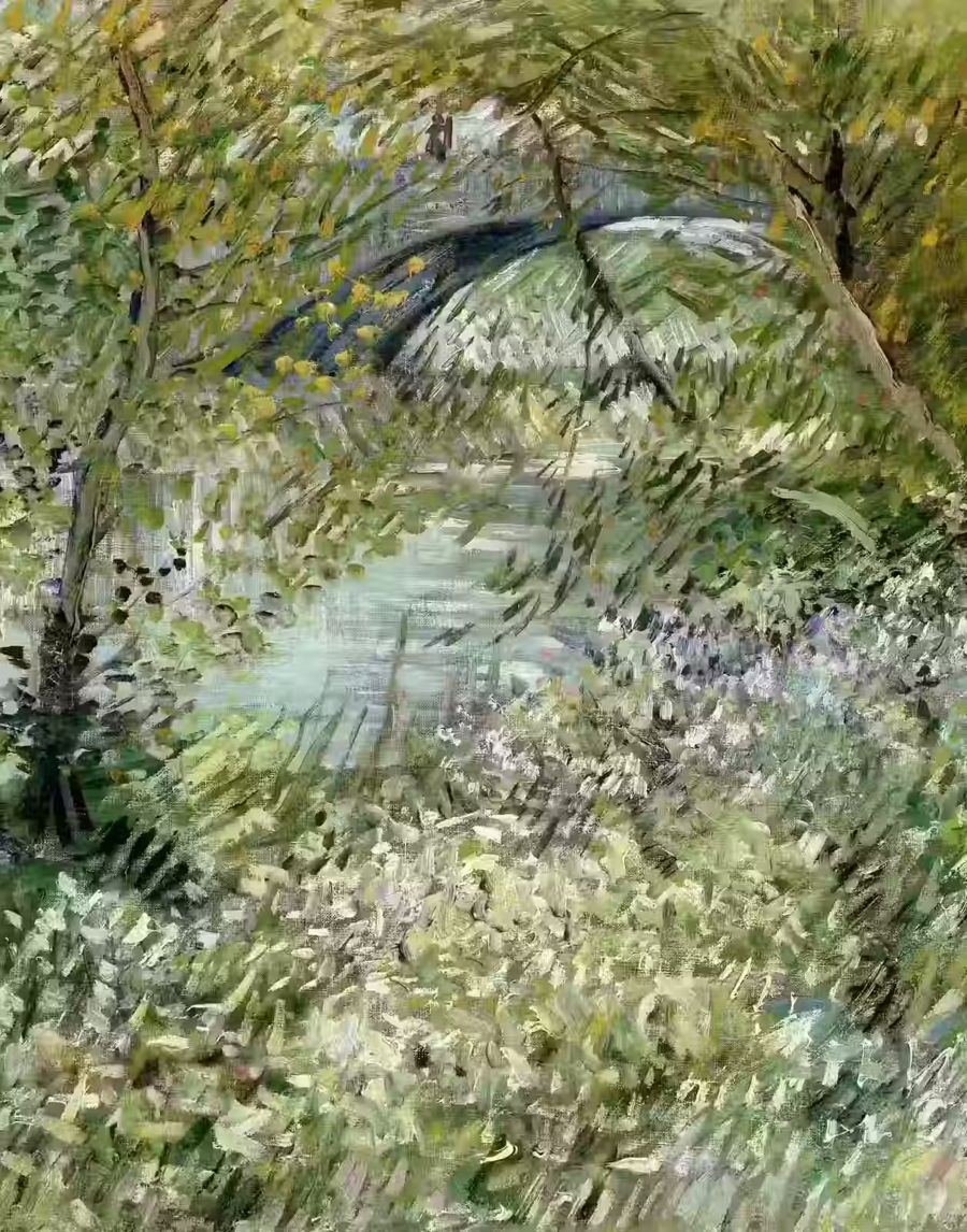 Vincent van Gogh River Bank Springtime