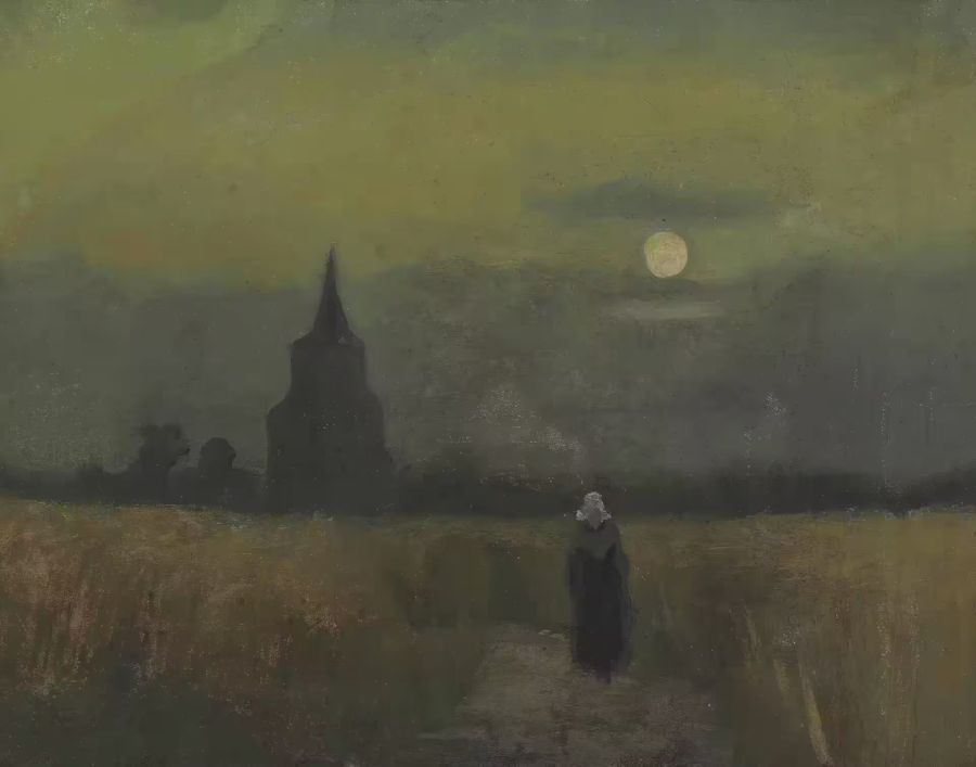 Vincent van Gogh Rustic Moody Landscape