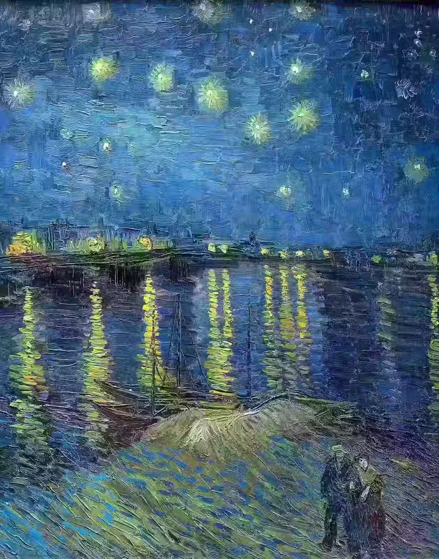 Vincent van Gogh Starry Night Rhone