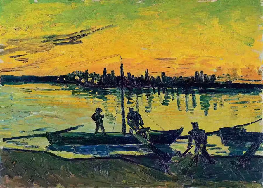 Vincent van Gogh Stevedores Arles