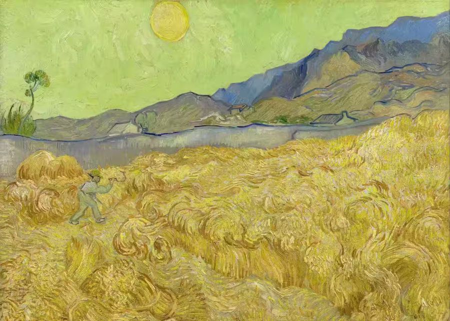 Vincent van Gogh Wheatfield Reaper