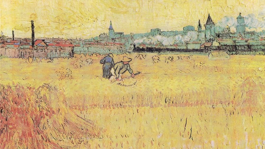 Wheat Field with View of Arles