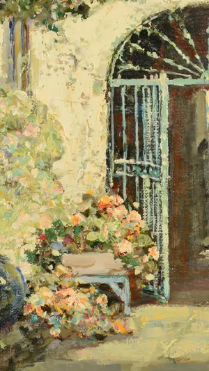 New Orleans Courtyard wallpaper