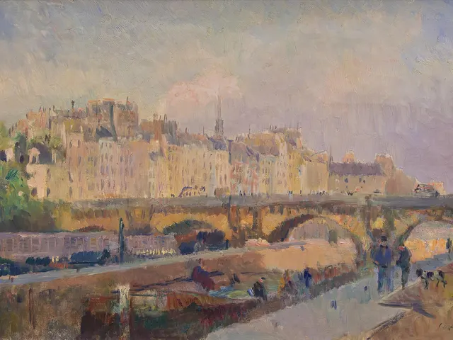 The Pont Neuf by Alberg Lebourg, horizontal tablet wallpaper