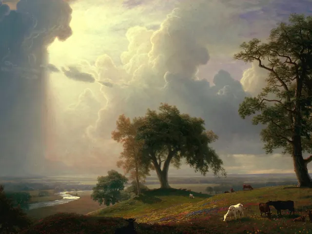 California Spring by Albert Bierstadt, horizontal tablet wallpaper