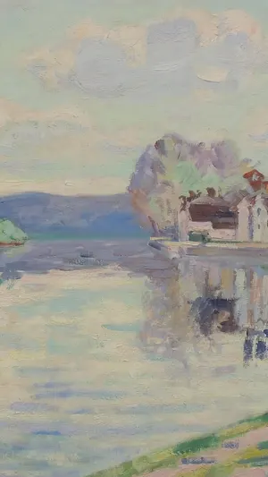 The Seine at Samois wallpaper