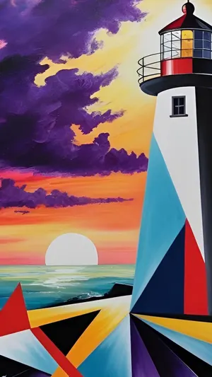 Bauhaus Lighthouse wallpaper