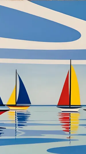 Bauhaus Regatta wallpaper