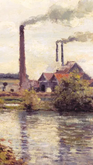 The Factory at Pontoise wallpaper