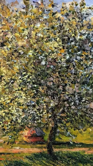Apple Trees In Bloom Near Vetheuil wallpaper