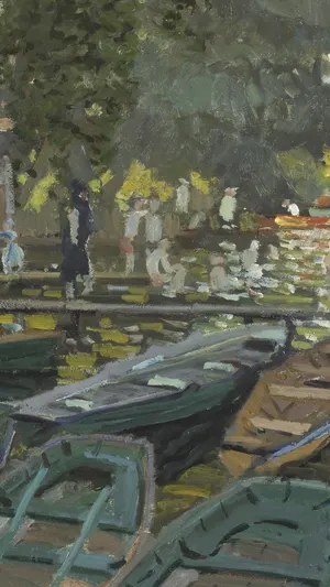 Bathers at La Grenouillere wallpaper