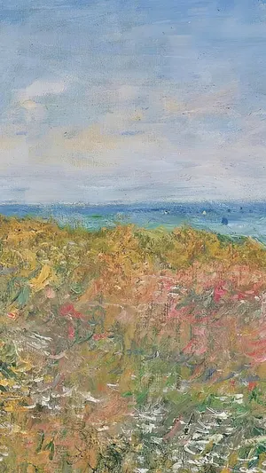 Edge of the Cliff Pourville wallpaper