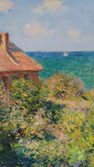 Fisherman s Cottage on the Cliffs at Varengeville wallpaper