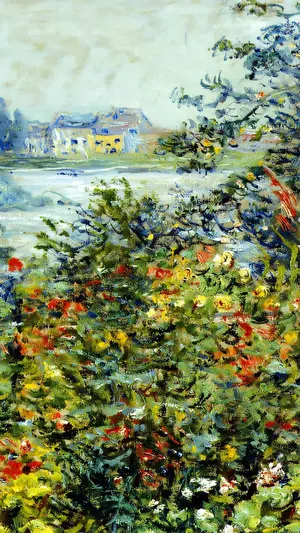 Flowers at Vétheuil wallpaper