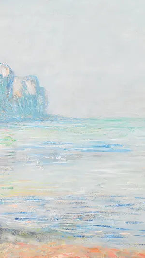 Foggy Morning at Pourville wallpaper