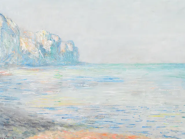 Foggy Morning at Pourville by Claude Monet, horizontal tablet wallpaper