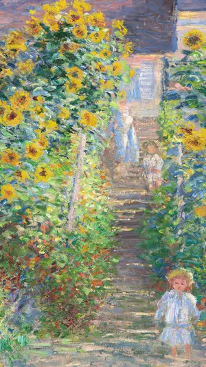 Garden at Vetheuil wallpaper