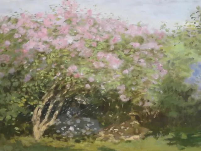 Lilacs in the Sun by Claude Monet, horizontal tablet wallpaper