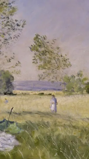 Meadow at Bezons wallpaper