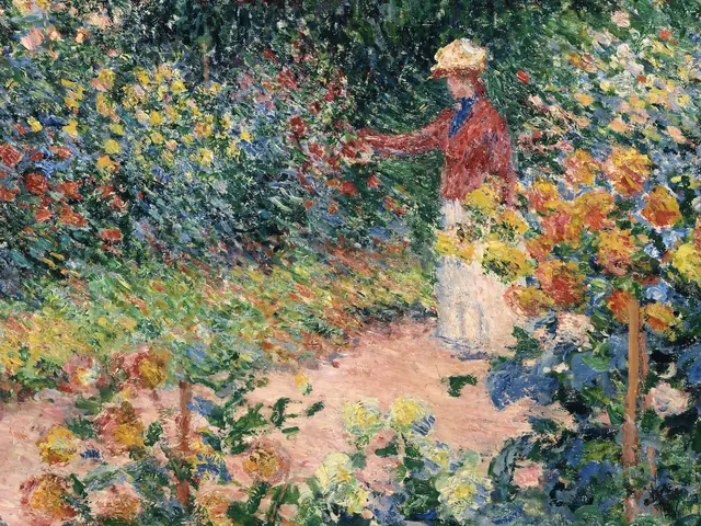 Monet s Garden at Giverny by Claude Monet, horizontal tablet wallpaper