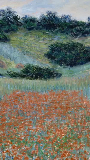 Poppy Field in a Hollow near Giverny wallpaper