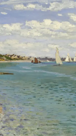 Regatta at Sainte Adresse wallpaper