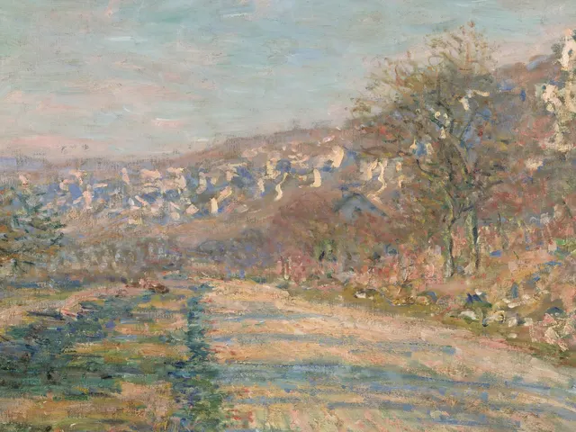 Road of La Roche by Claude Monet, horizontal tablet wallpaper