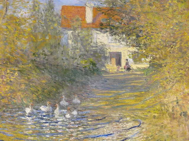The Geese by Claude Monet, horizontal tablet wallpaper