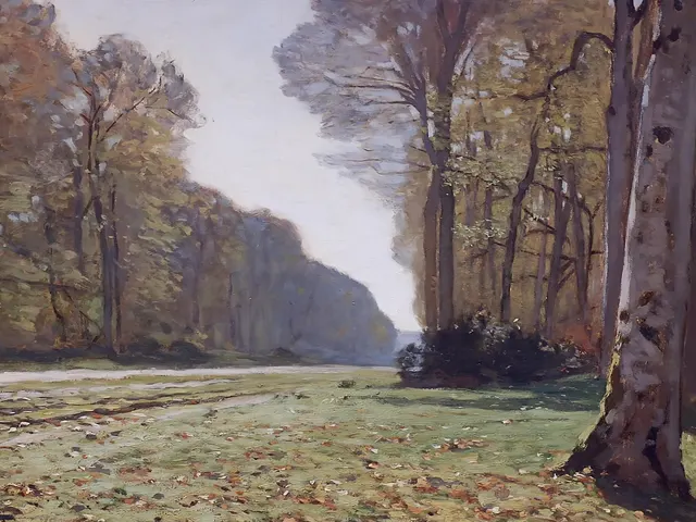 The Paving of Chailly by Claude Monet, horizontal tablet wallpaper