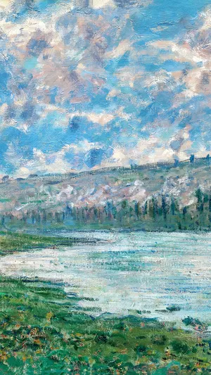The Seine at Vetheuil wallpaper
