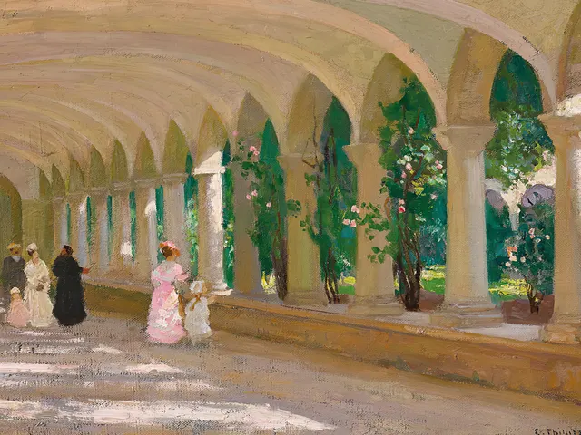 Monastery San Lazzaro by E Phillips Fox, horizontal tablet wallpaper
