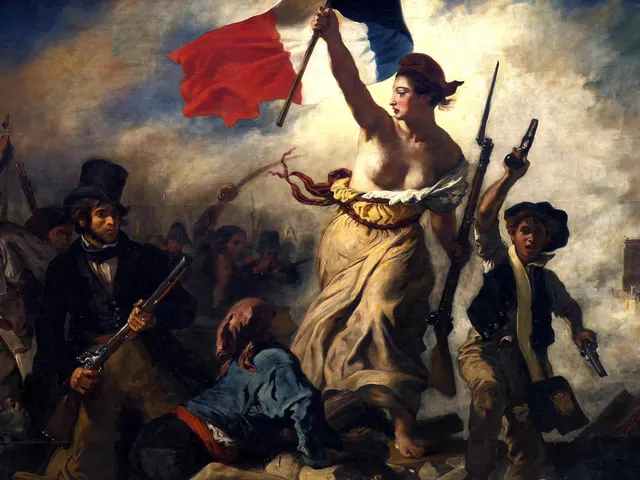 Iconic by Eugene Delacroix Liberty Leading the People, horizontal tablet wallpaper