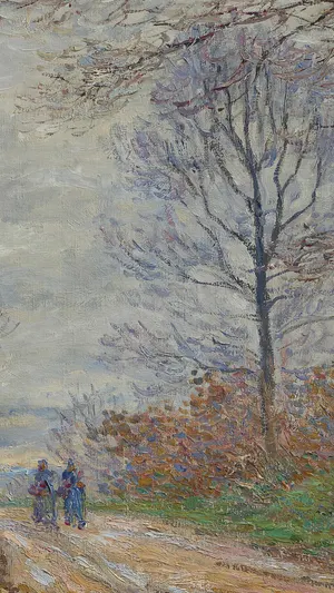Sablons Path in Moret wallpaper