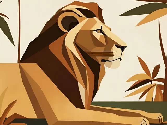 Geometric King by EcoArtLab, horizontal tablet wallpaper