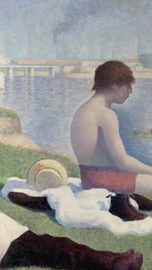 Bathers at Asnieres wallpaper