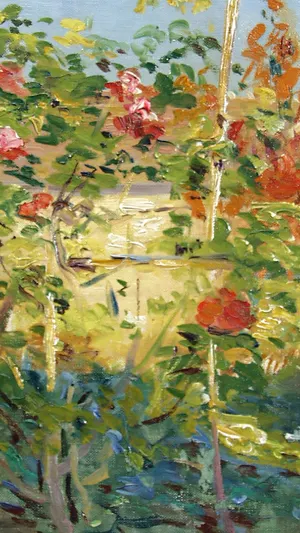 Garden In Trouville wallpaper
