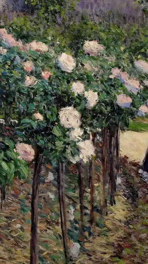 Roses in the Garden at Petit Gennevillier wallpaper