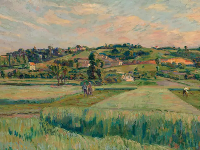 Landscape Ile de France by Jean Baptiste Guillaumin, horizontal tablet wallpaper