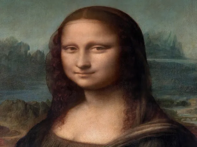 Mona Lisa by Leonardo da Vinci, horizontal tablet wallpaper