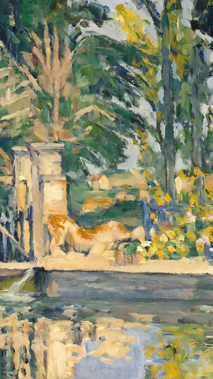 The Pool at Jas de Bouffan wallpaper